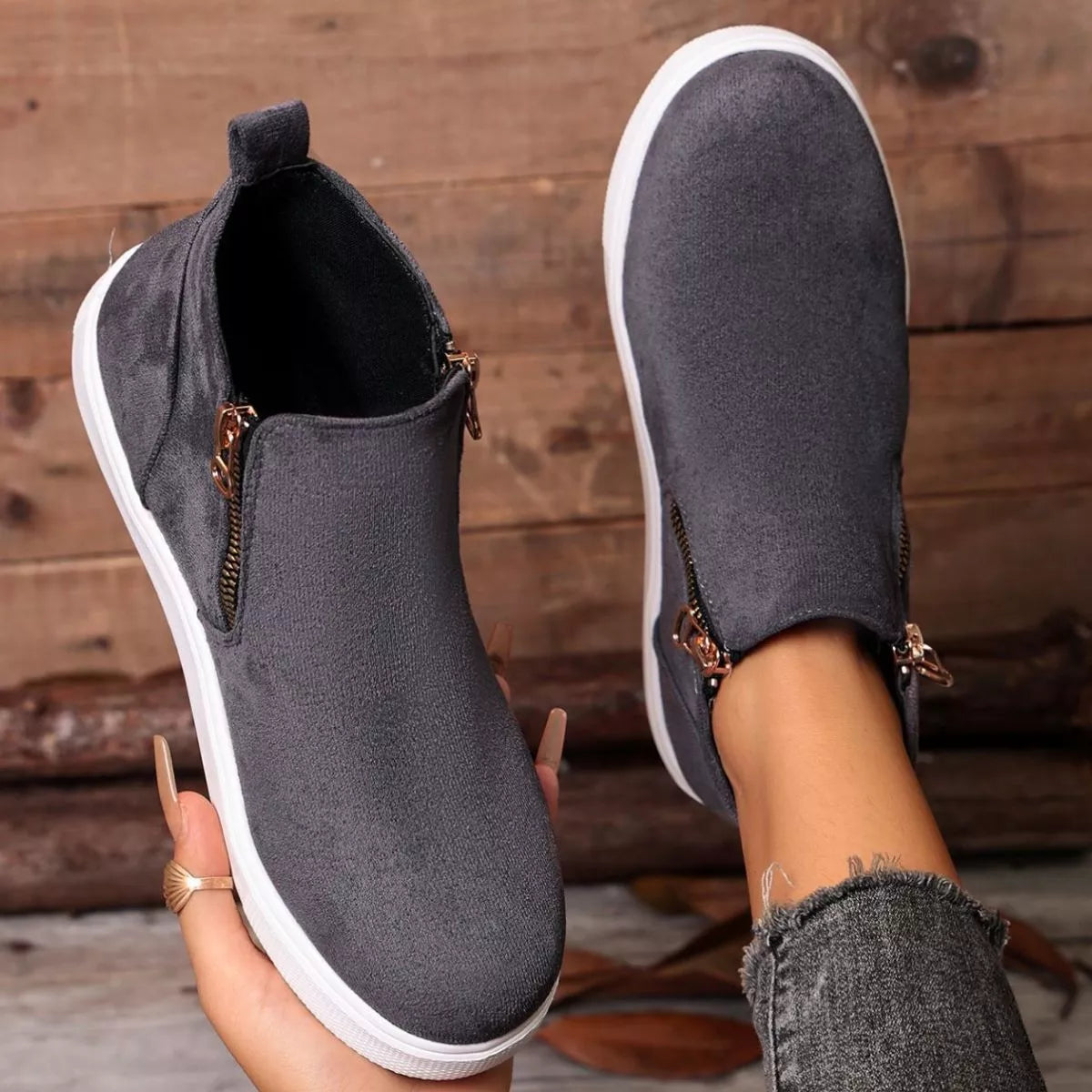 Round Toe Flats Loafers - Lilixa.store