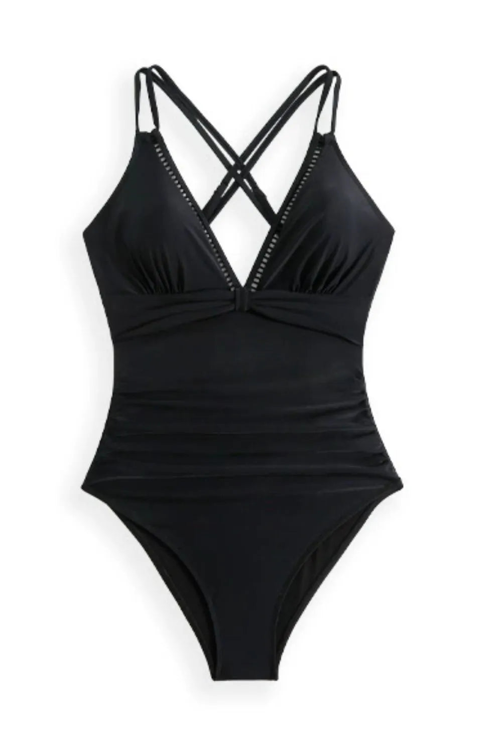 Double Spaghetti Strap One-Piece Swimwear - Lilixa.store
