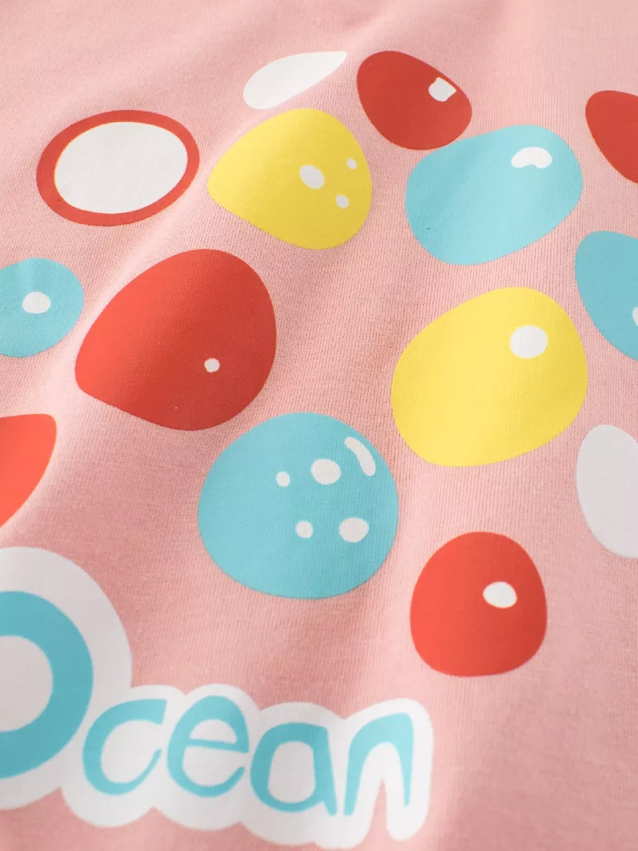 Children's Ocean Bubble Print T-Shirt - Lilixa.store
