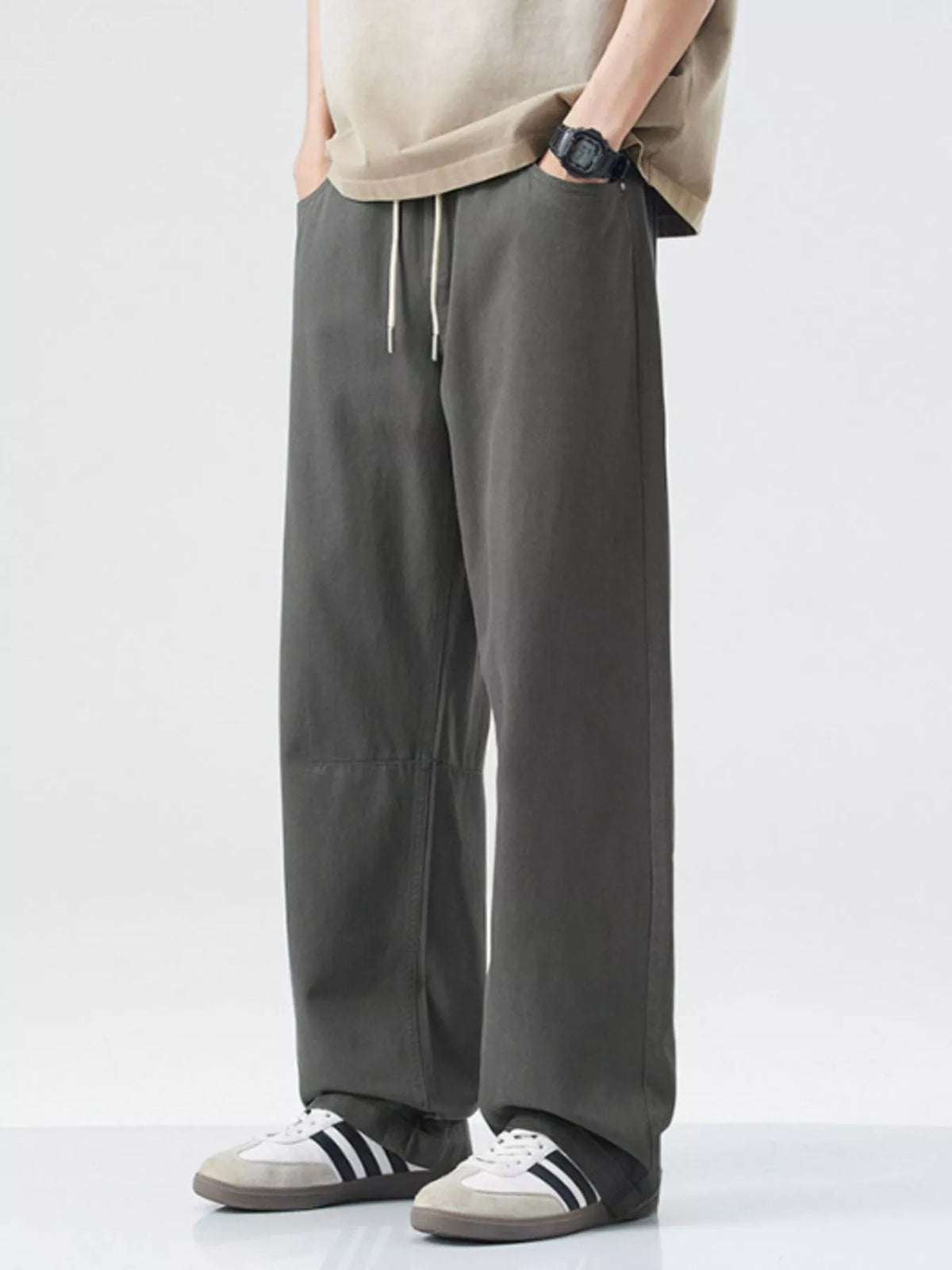 Men's Wide Leg Casual Pants, view 3