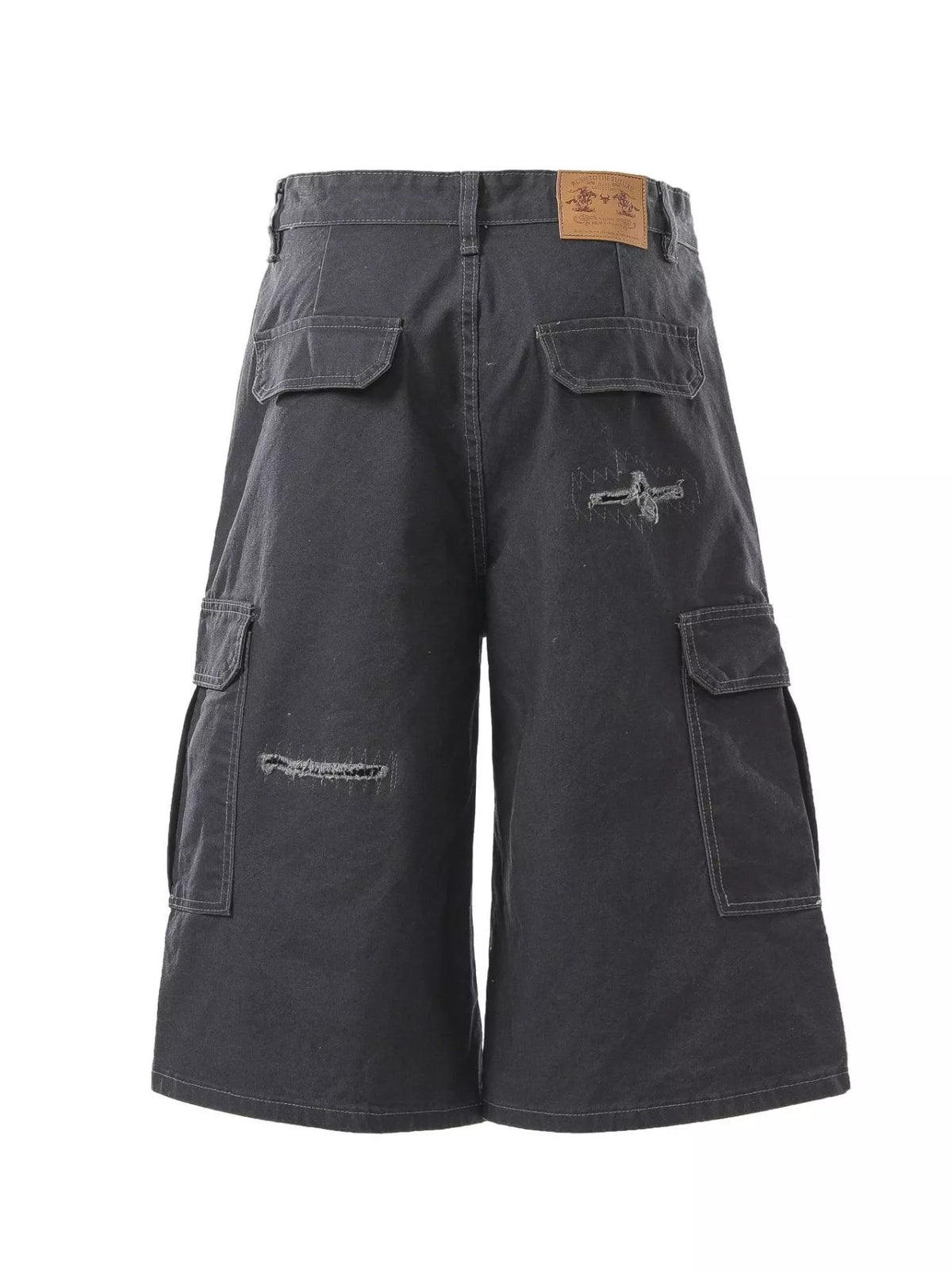 Men's Distressed Cargo Capris