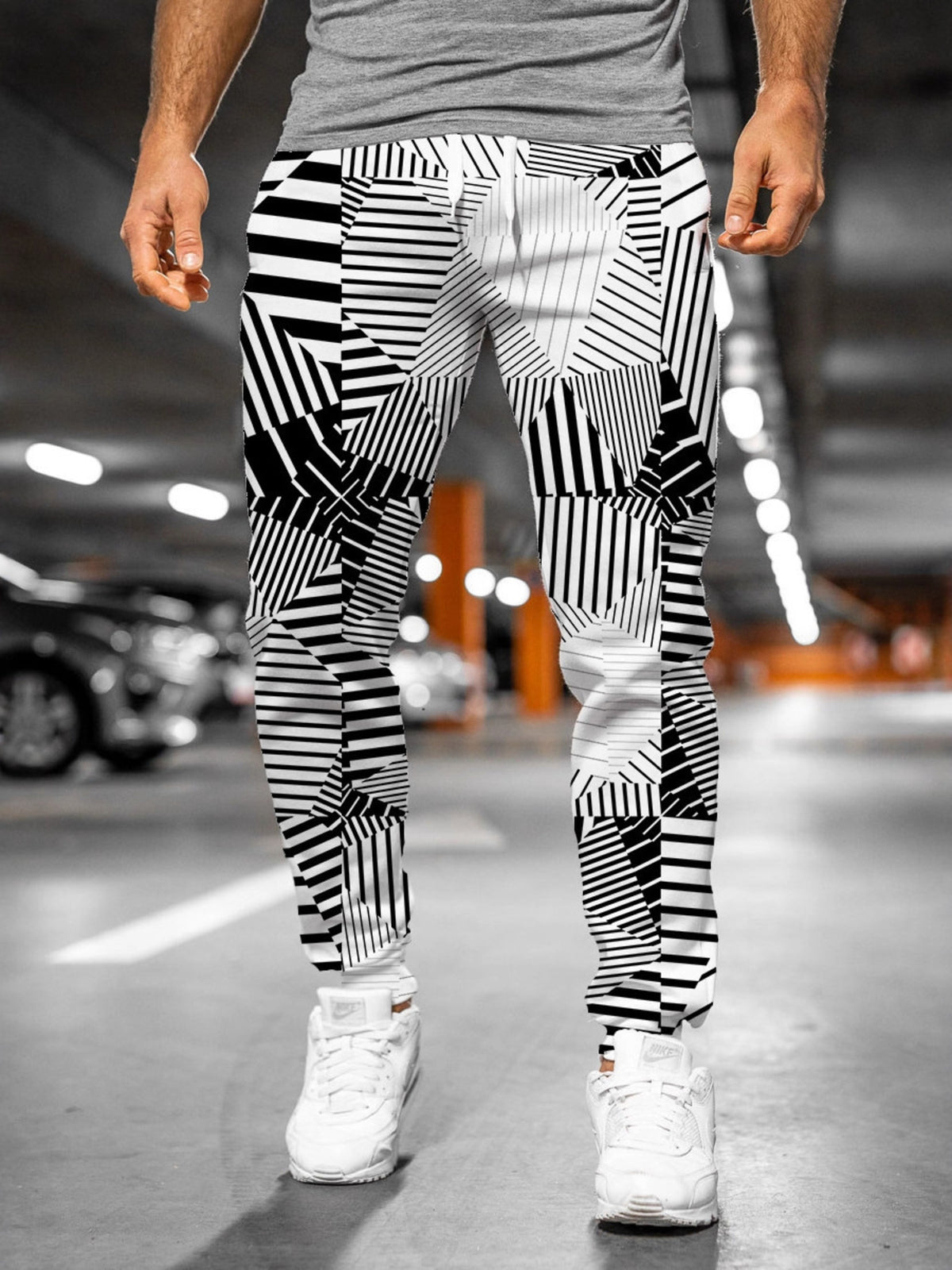 Men's Full Size Drawstring Loose Fit Joggers Plus Size
