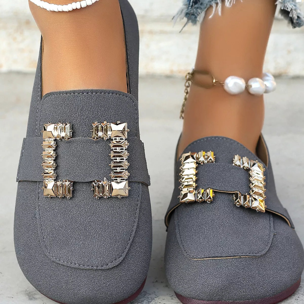 Decor Buckle Round Toe Slip-On, view 10