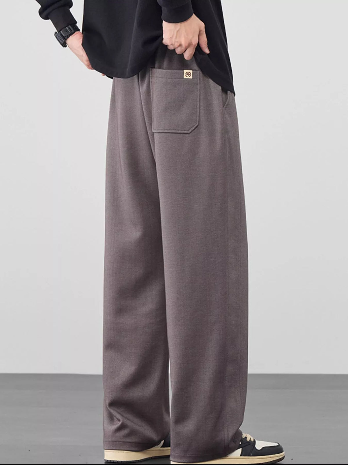 Men's Plus Size Casual Loose Fit Drawstring Pants, view 5