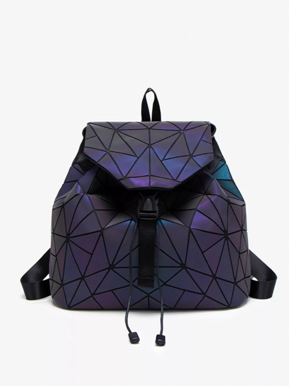 Geometric Buckle Backpack Bag - Lilixa.store