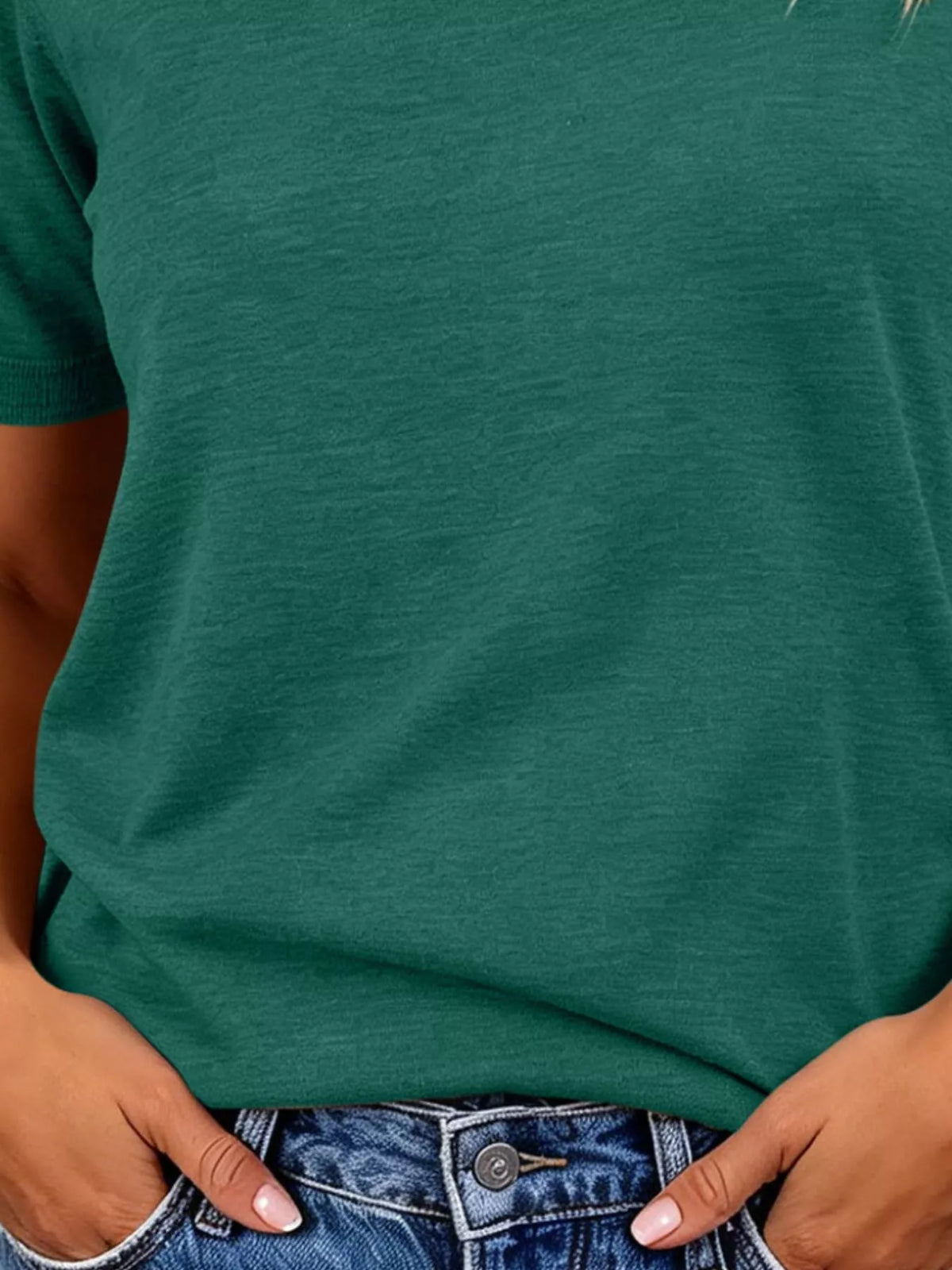 Classic Crew Neck Short Sleeve Knit Top - Lilixa.store