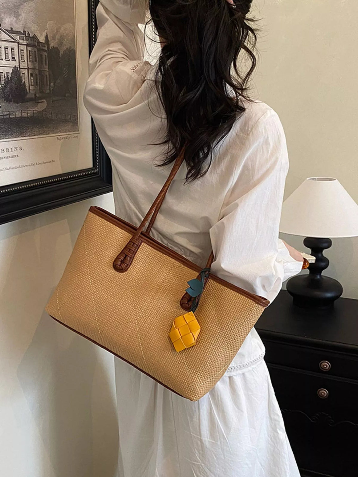 Contrast Trim Shoulder Bag - Lilixa.store