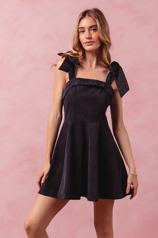 SO ME Fit and Flare Washed Gameday Dress - Lilixa.store
