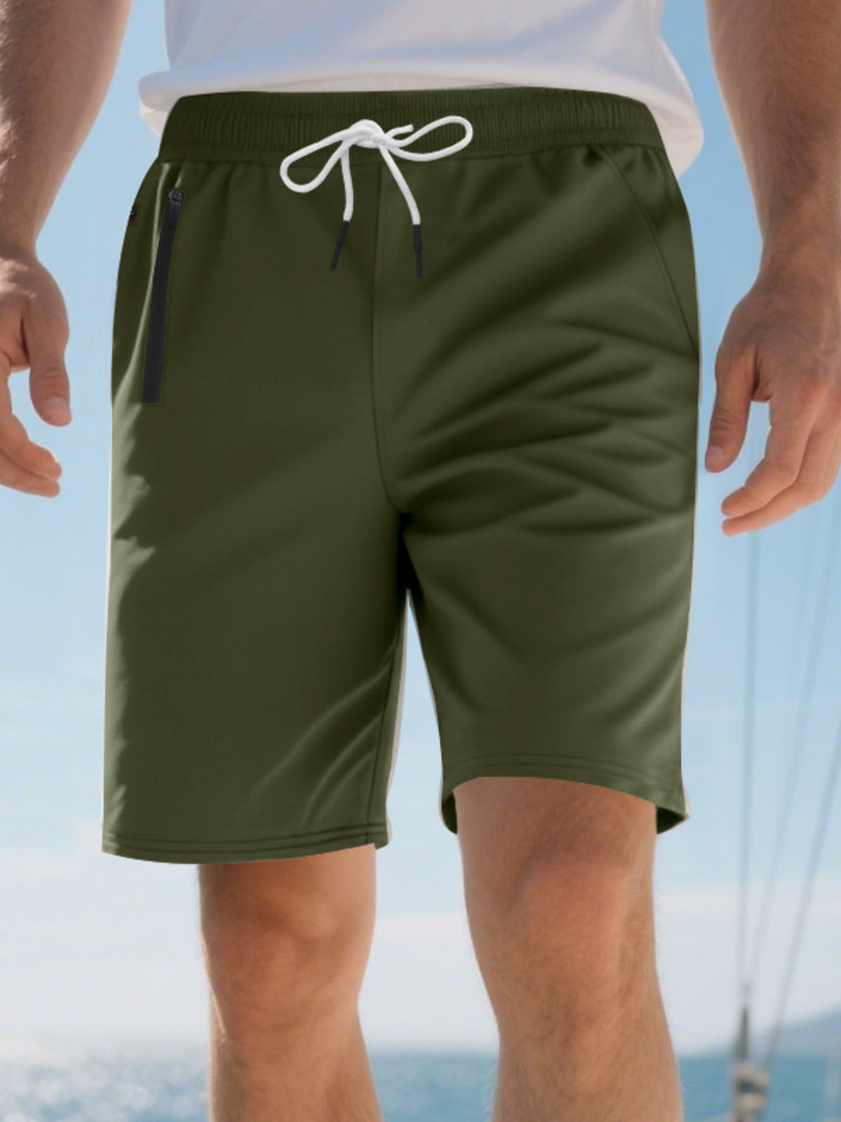 Men's Full Size Drawstring Casual Shorts Plus Size, view 17