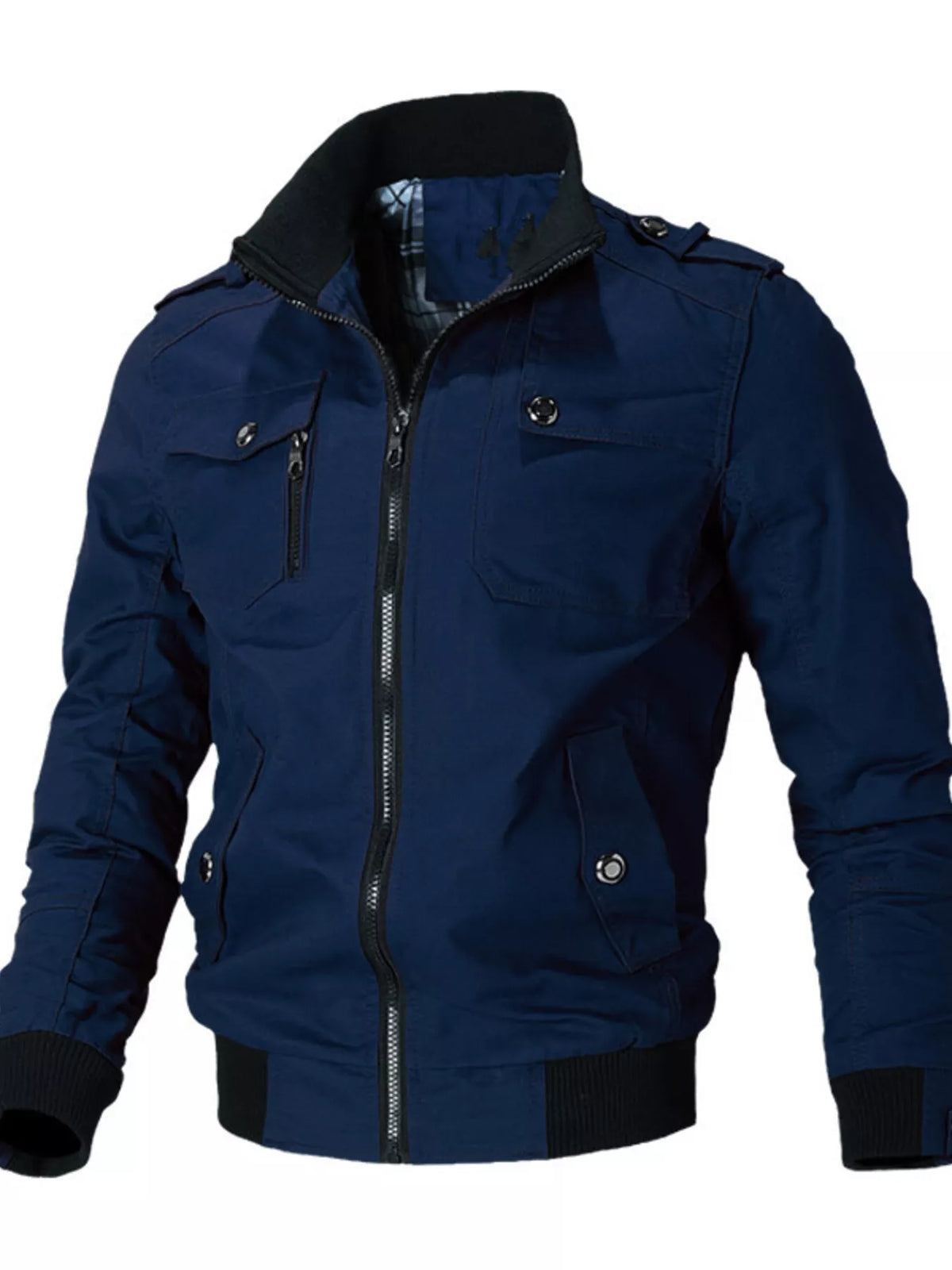 Men's Plus Size Casual Zip Up Lightweight Jacket - Lilixa.store