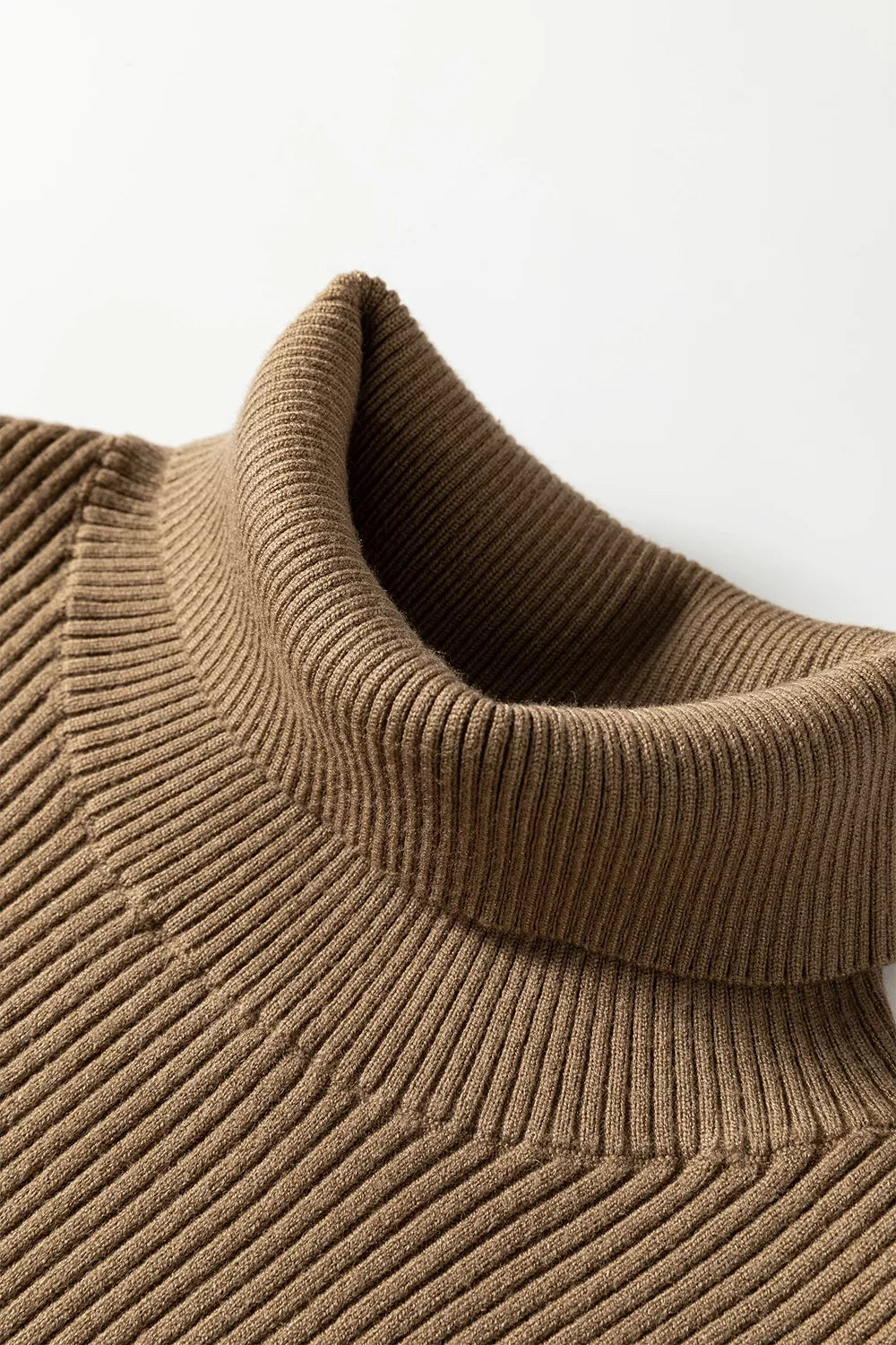 Mock Neck Ribbed Knit Sweater Vest