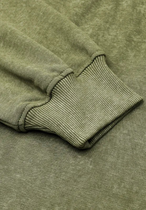 Mock Neck Dropped Shoulder Sweatshirt - Lilixa.store