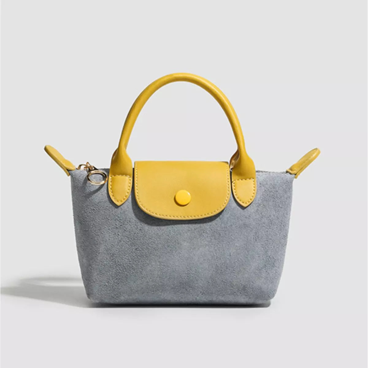 Stylish Two-Tone Suede Crossbody Bag, view 9