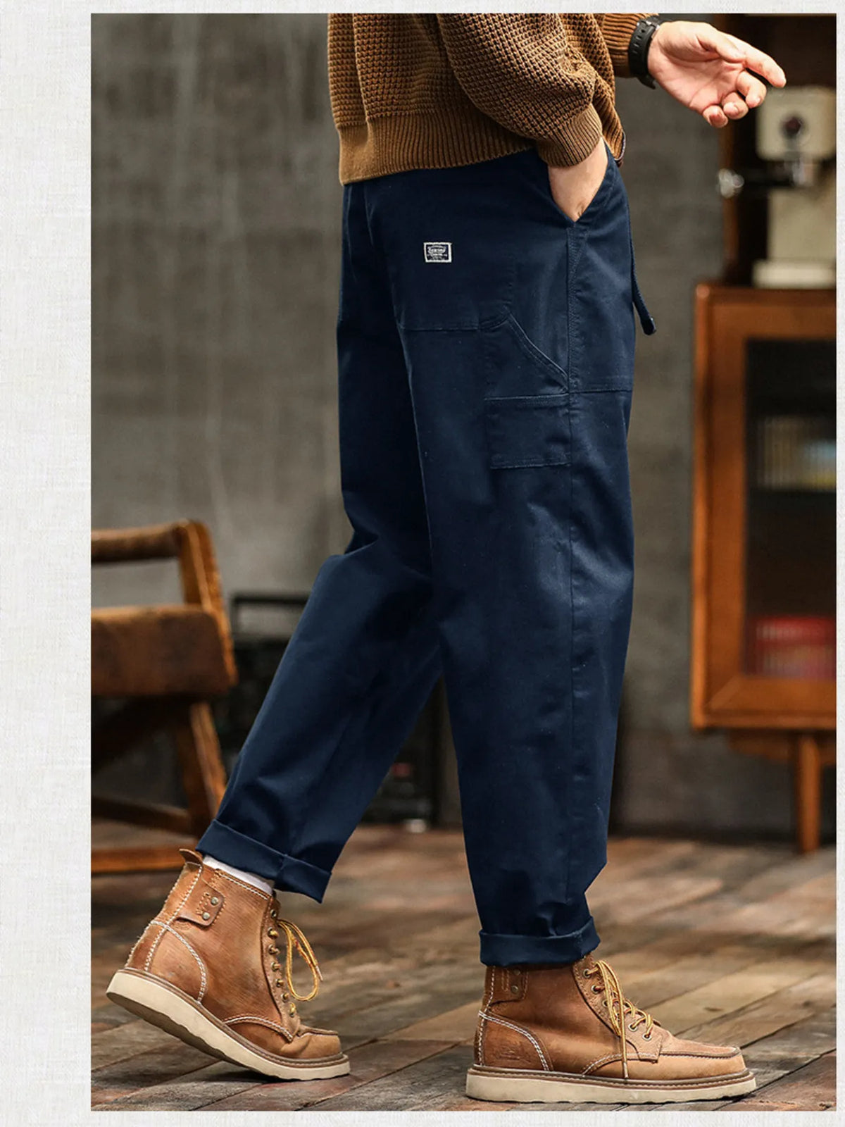 Men's Wide Leg Pants, view 3