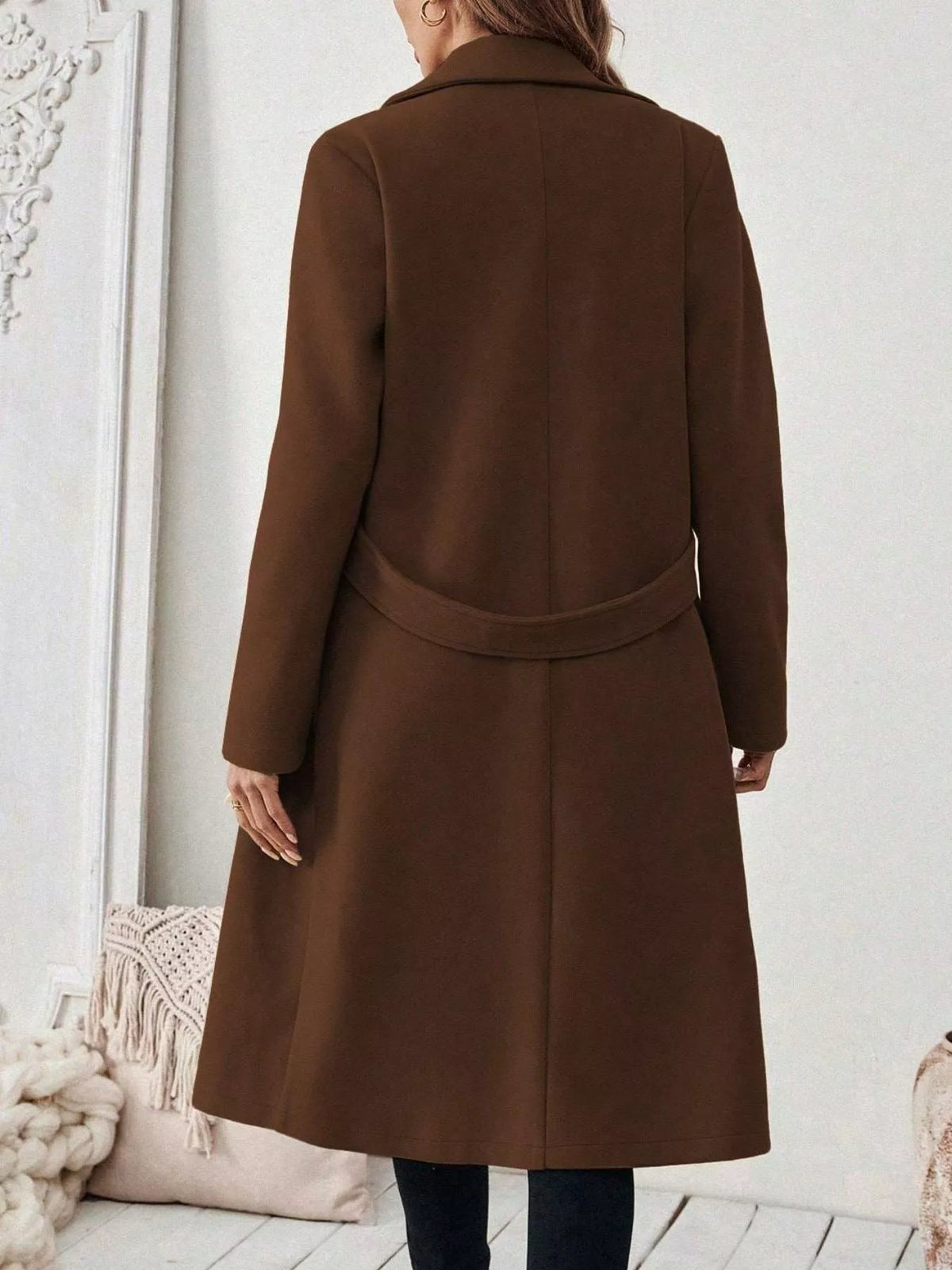 Single-Button Longline Coat
