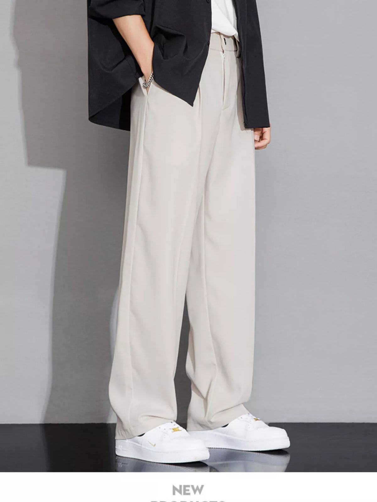 Men's Full Size Wide Leg Casual Pants Plus Size, view 2