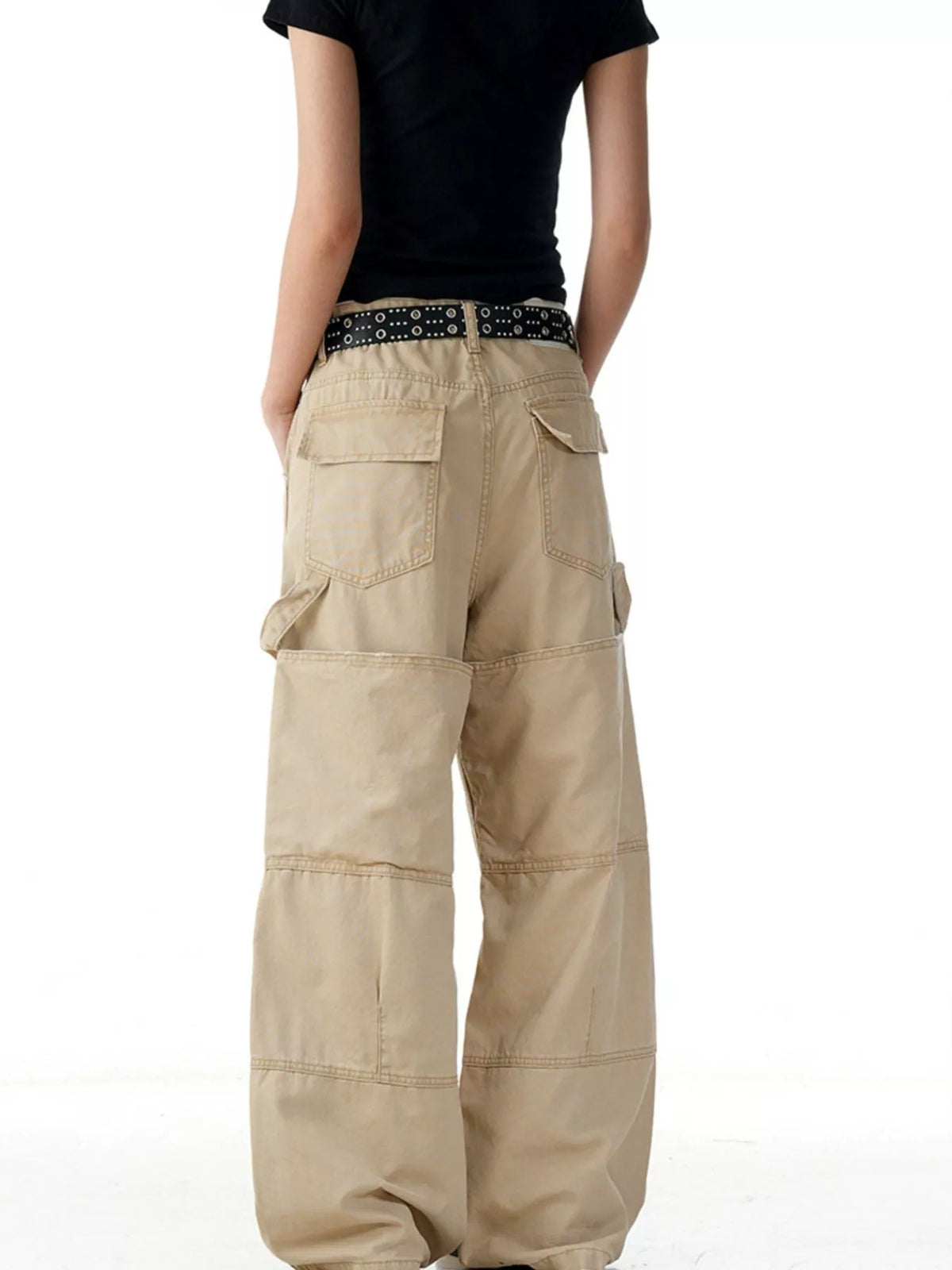 Men's Wide Leg Cargo Pants, view 2