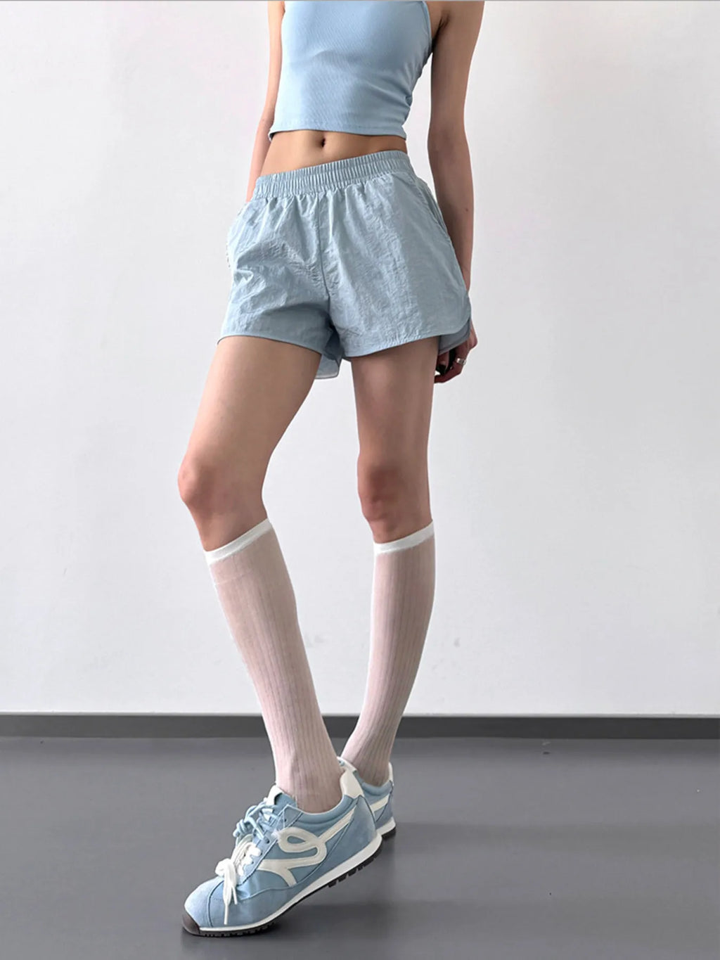 Elastic Waist Active Shorts - Lilixa.store