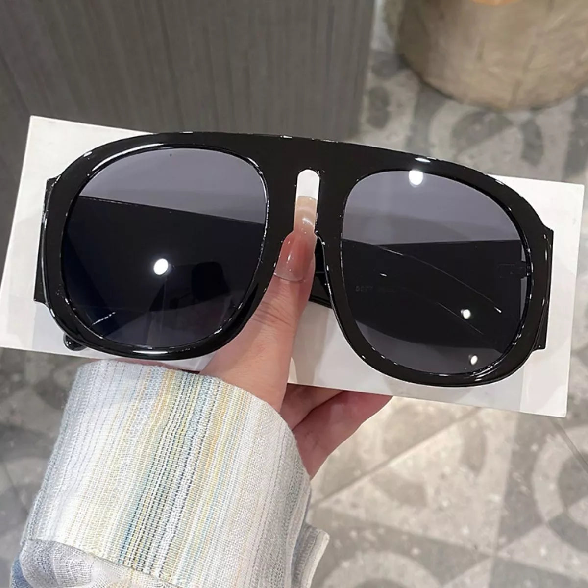 Oversized Gradient Tinted Lenses Sunglasses - Lilixa.store