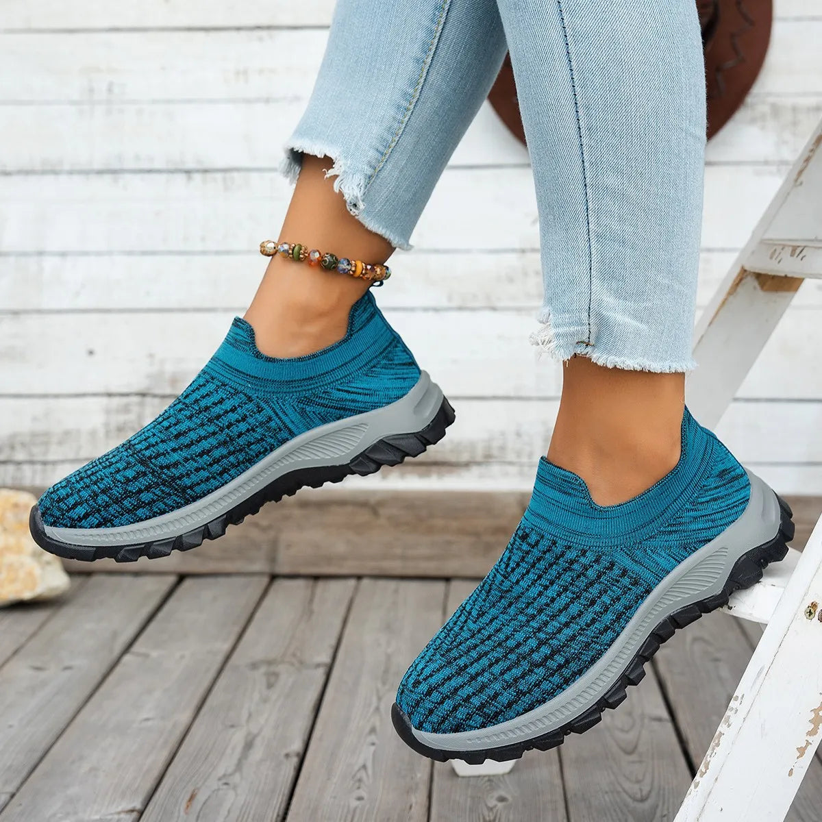 Mesh Round Toe Platform Athletic - Lilixa.store