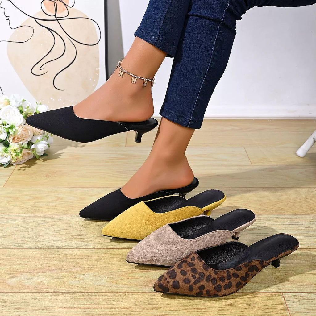 Point Toe Kitten Heels Pumps - Lilixa.store