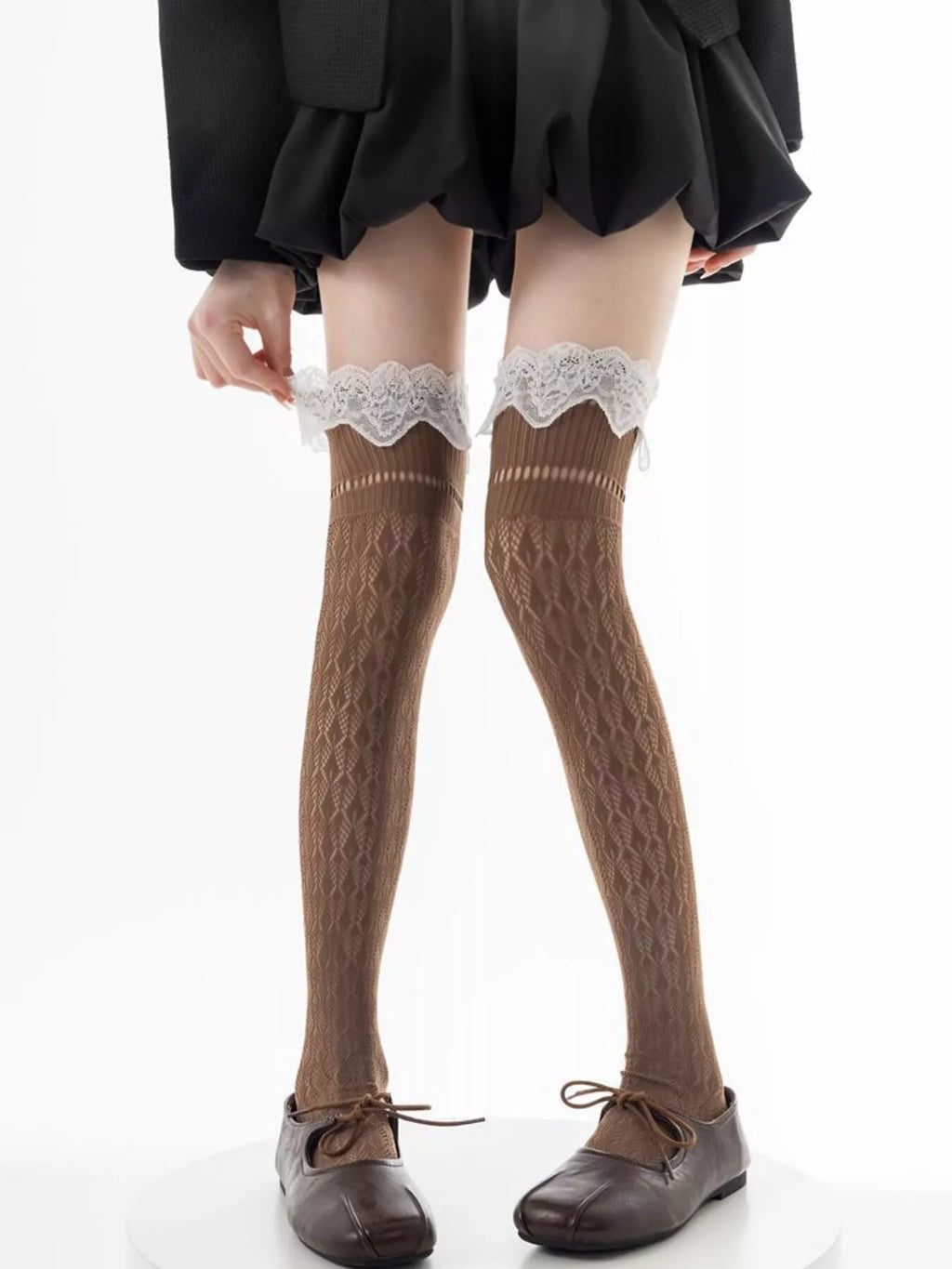 Lace Over-the-Knee Hollow-Out Stockings - Lilixa.store