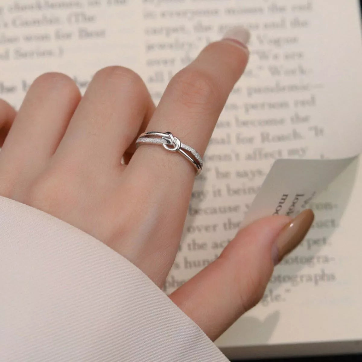 925 Sterling Silver Knot Ring - Lilixa.store