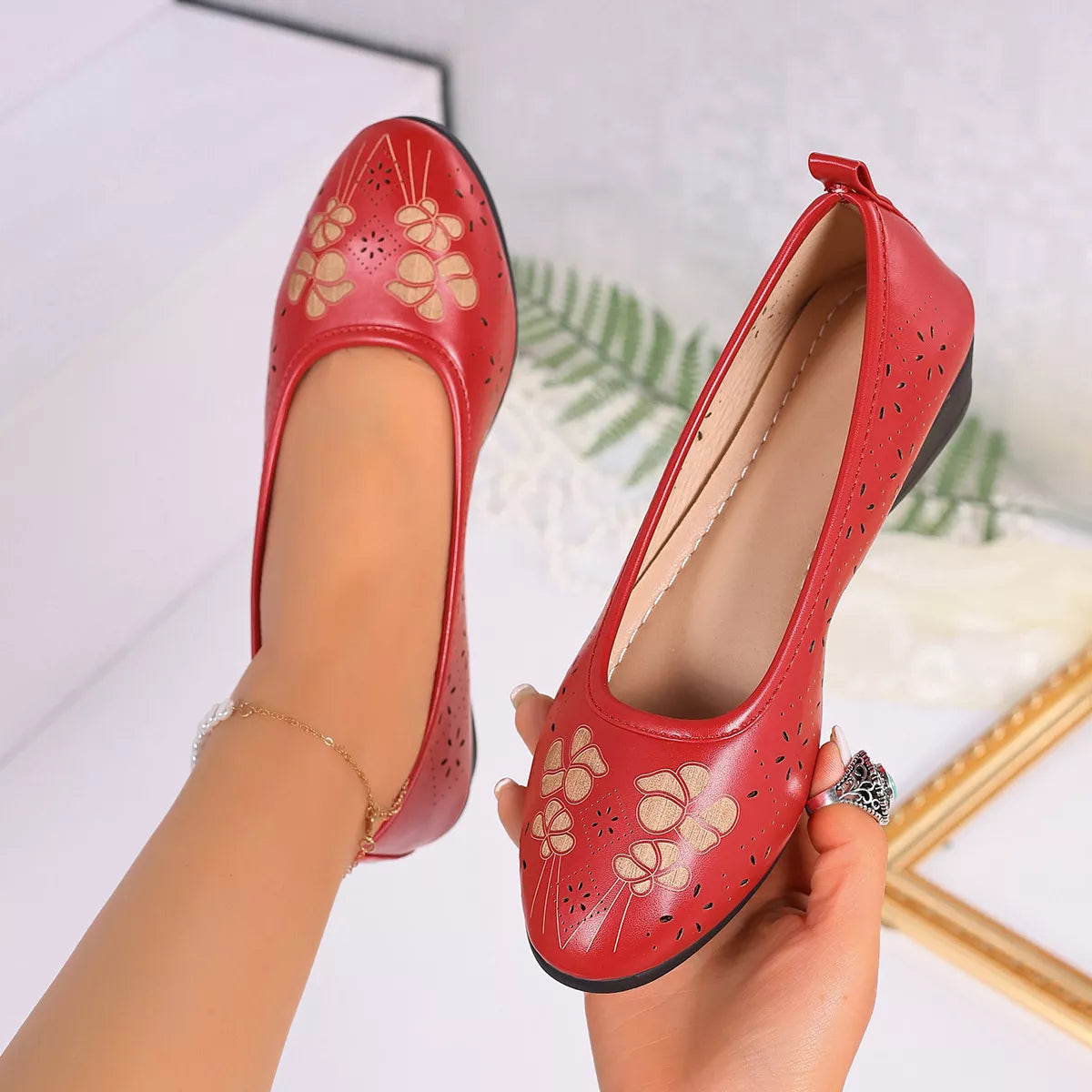 Point Toe Wedge Slip-Ons - Lilixa.store