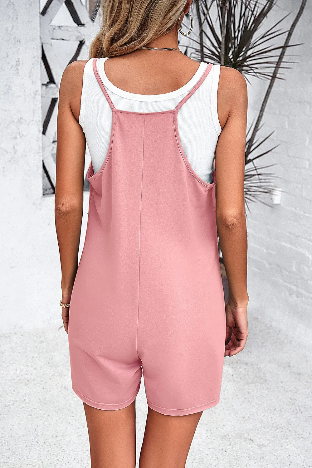 Devine Spaghetti Strap Romper with Pockets - Lilixa.store