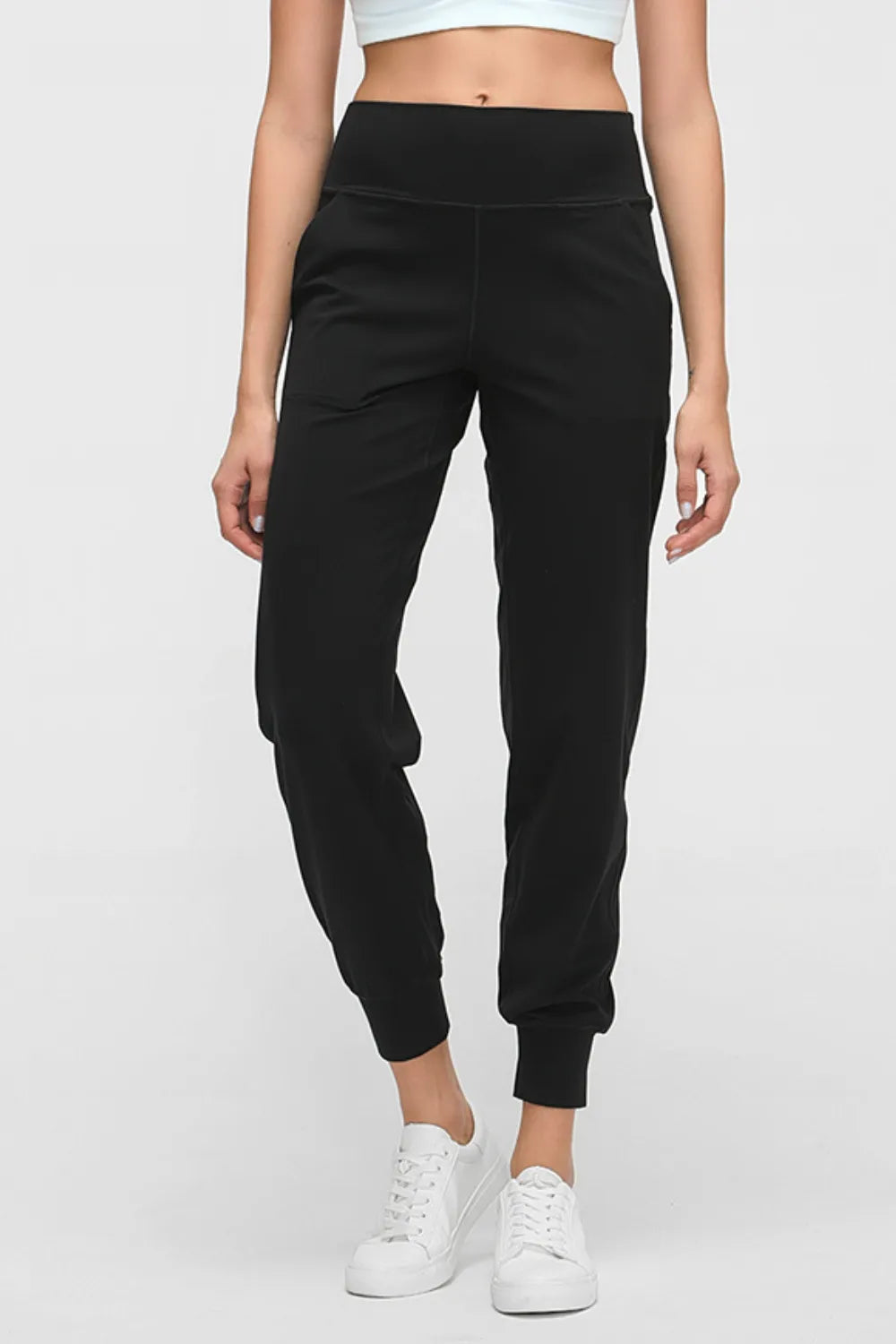 Millennia Wide Waistband Slant Pocket Pants - Lilixa.store