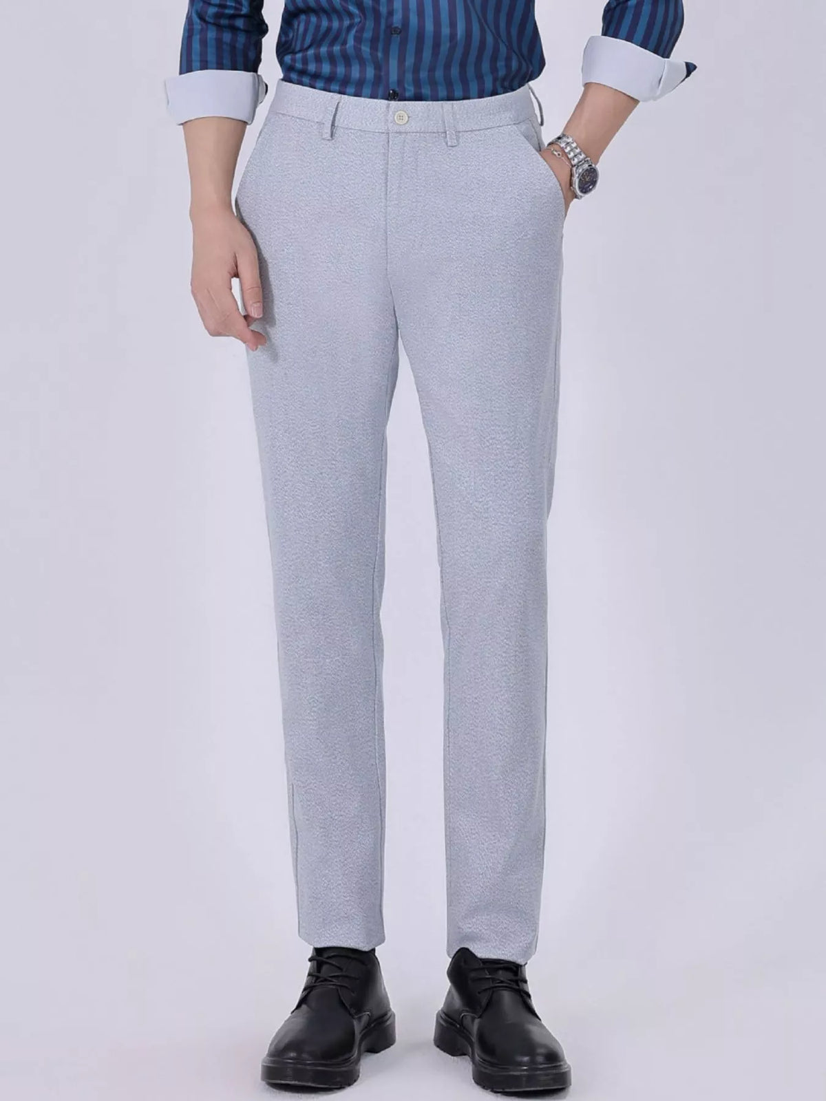 Men's Slim Fit Pants in Gray