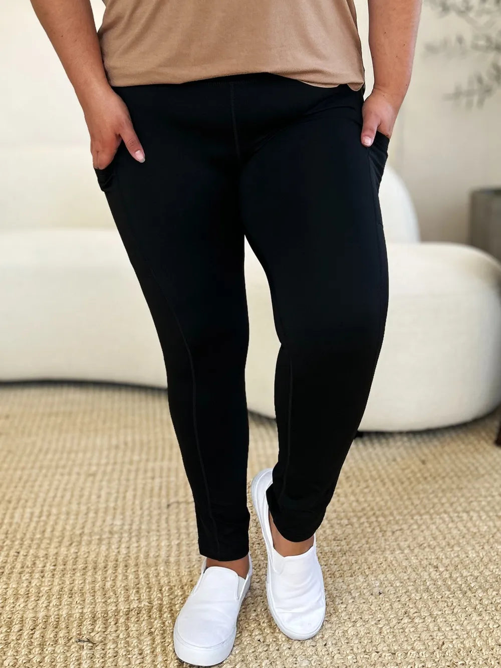 Wide Waistband Sports Leggings, view 10