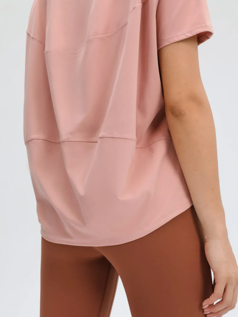 Millennia Round Neck Short Sleeve Active T-Shirt - Lilixa.store