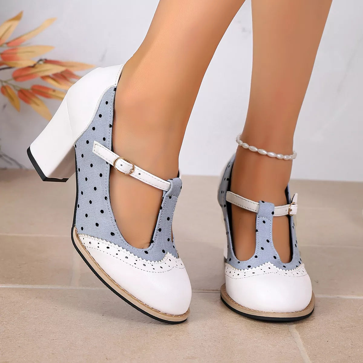 Point Toe Block Heels Pumps - Lilixa.store