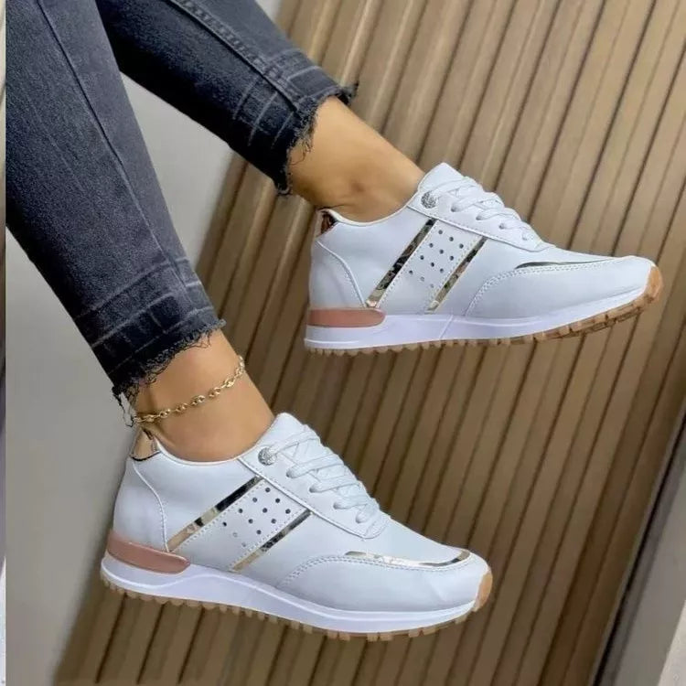 Round Toe Lace Up Athletic - Lilixa.store