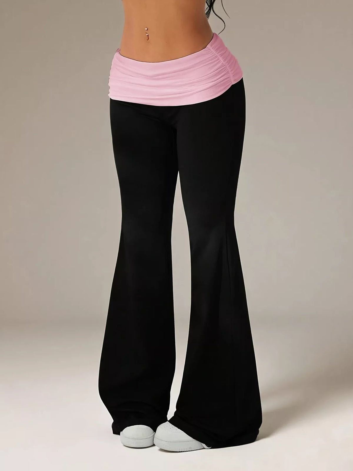 High-Waisted Polka Dot Flare Pants - Lilixa.store