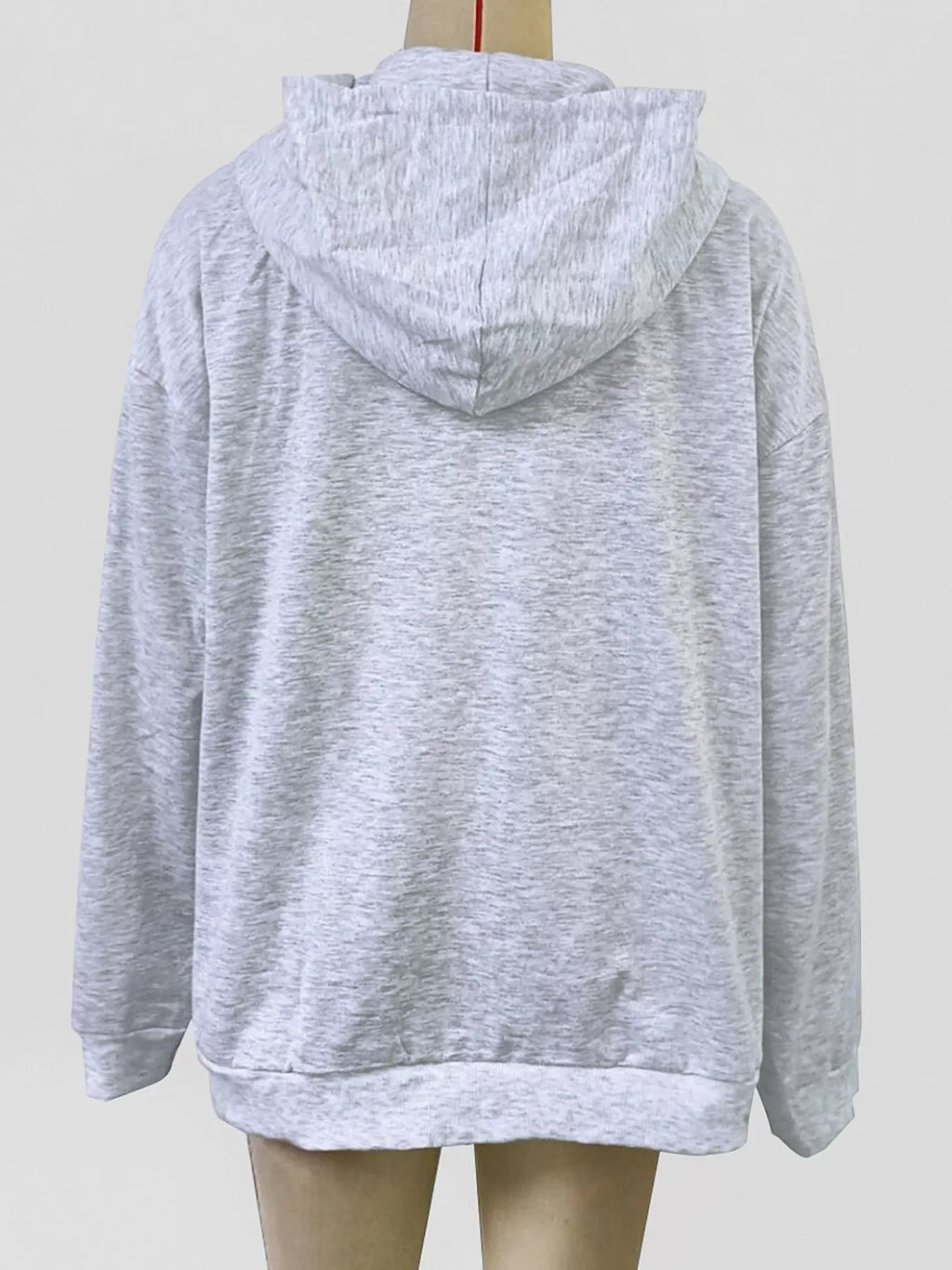 Letter Graphic Zip-Up Hoodie - Lilixa.store