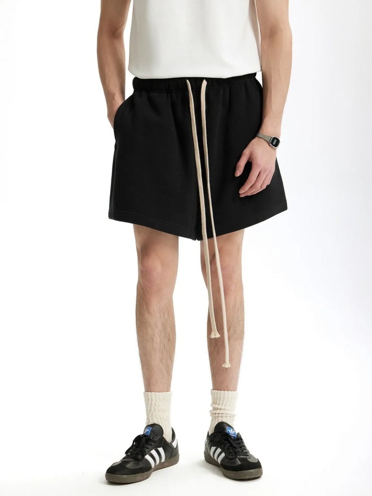Men's Drawstring Loose Fit Shorts, view 2