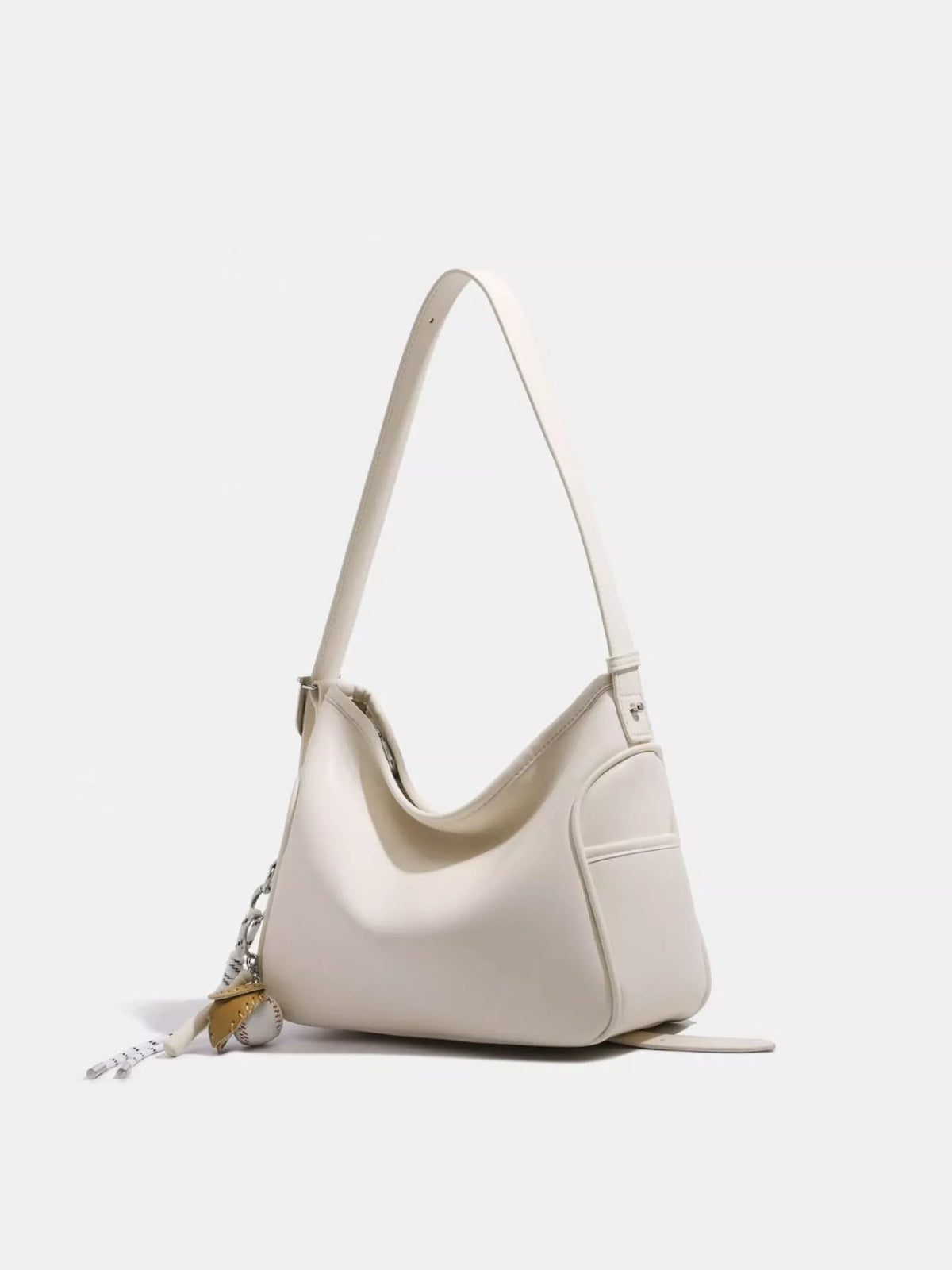 Leather Slouchy Shoulder Bag - Lilixa.store