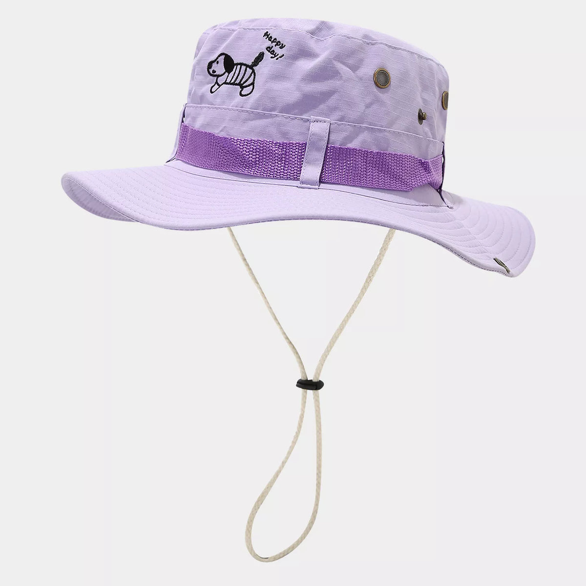 Cartoon Embroidered Sun Protection Bucket Hat - Lilixa.store