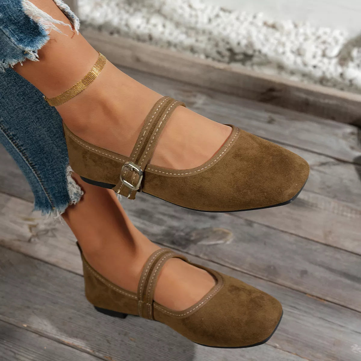Square Toe Slip-Ons - Lilixa.store