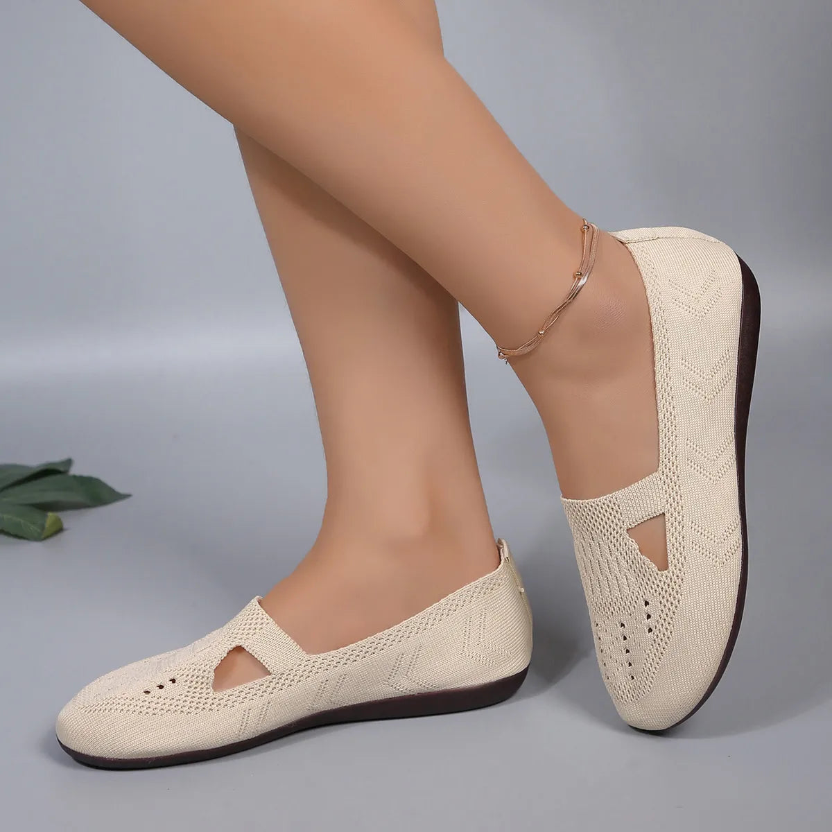 Cutout Mesh Slip Ons, view 6