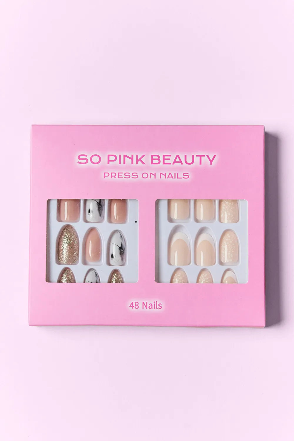 SO PINK BEAUTY Press On Nails 2 Packs - Lilixa.store