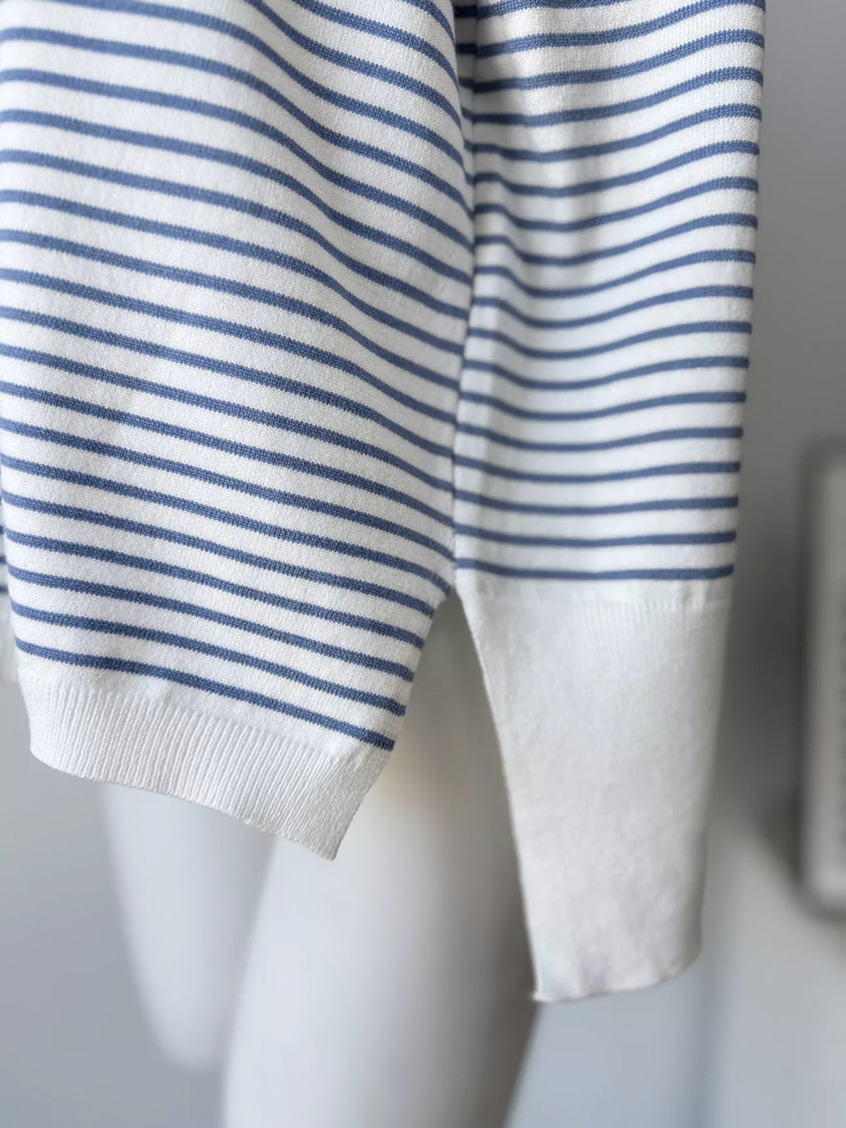 Striped Round Neck Knit Top, view 18