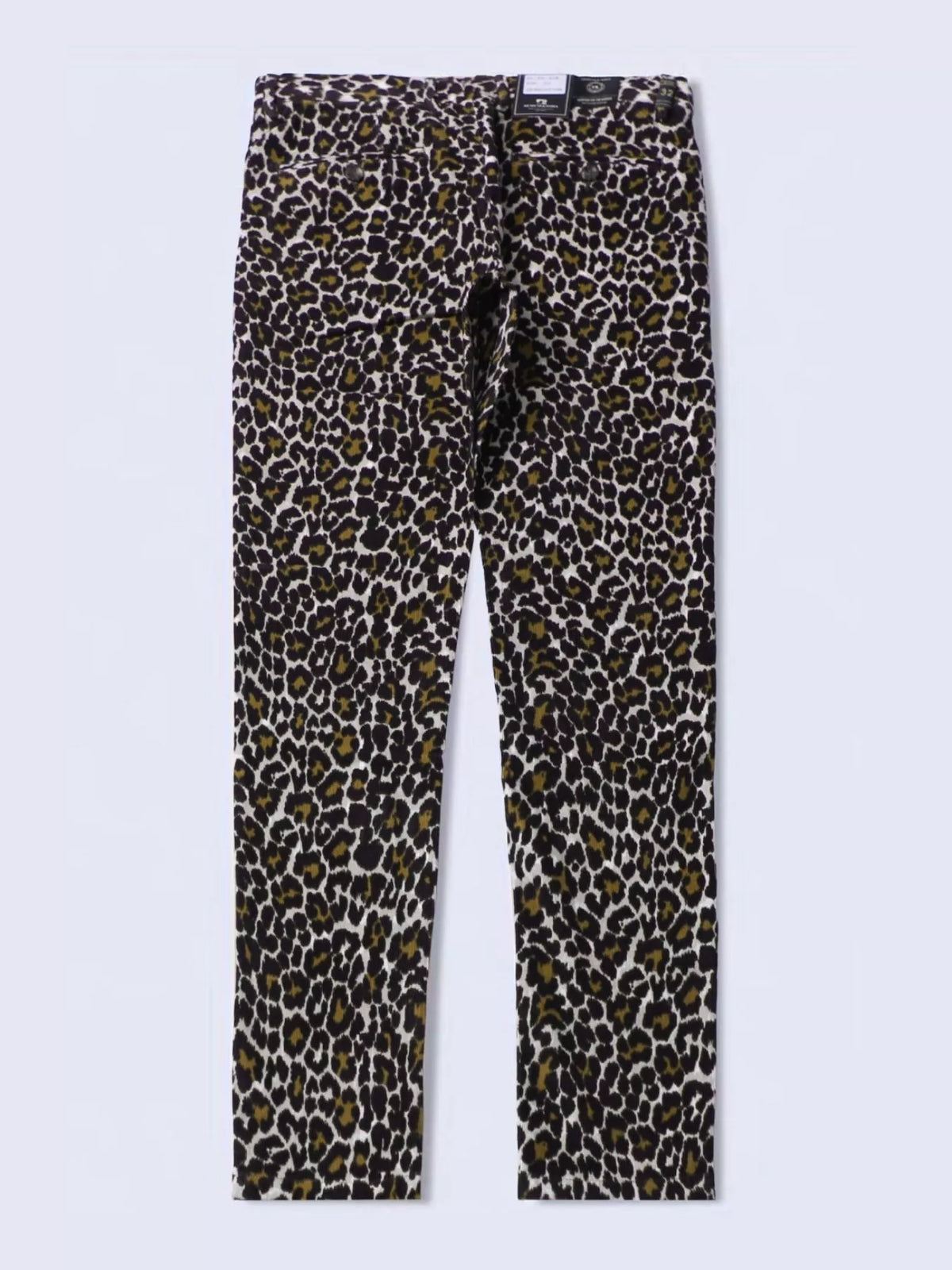 Men's Leopard Print Slim-Fit Pants, view 2