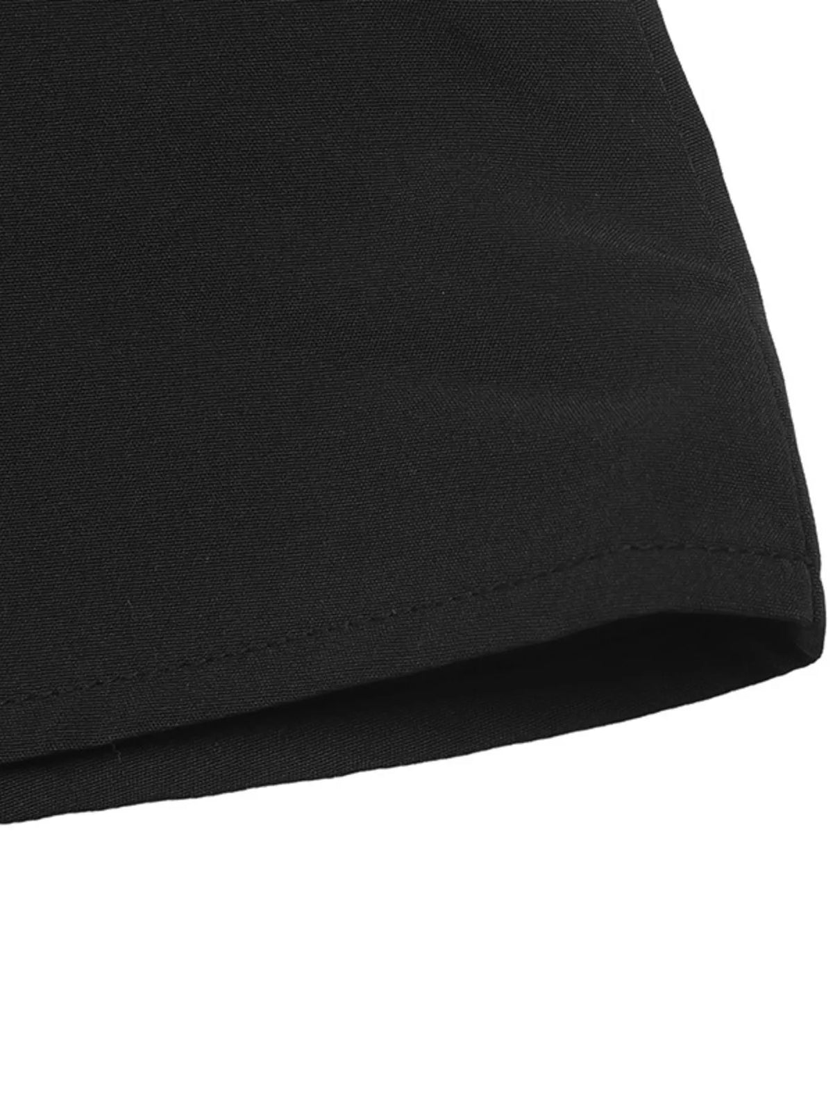 Square Neck Sheer Sleeve Maxi Dress in Black, view 11