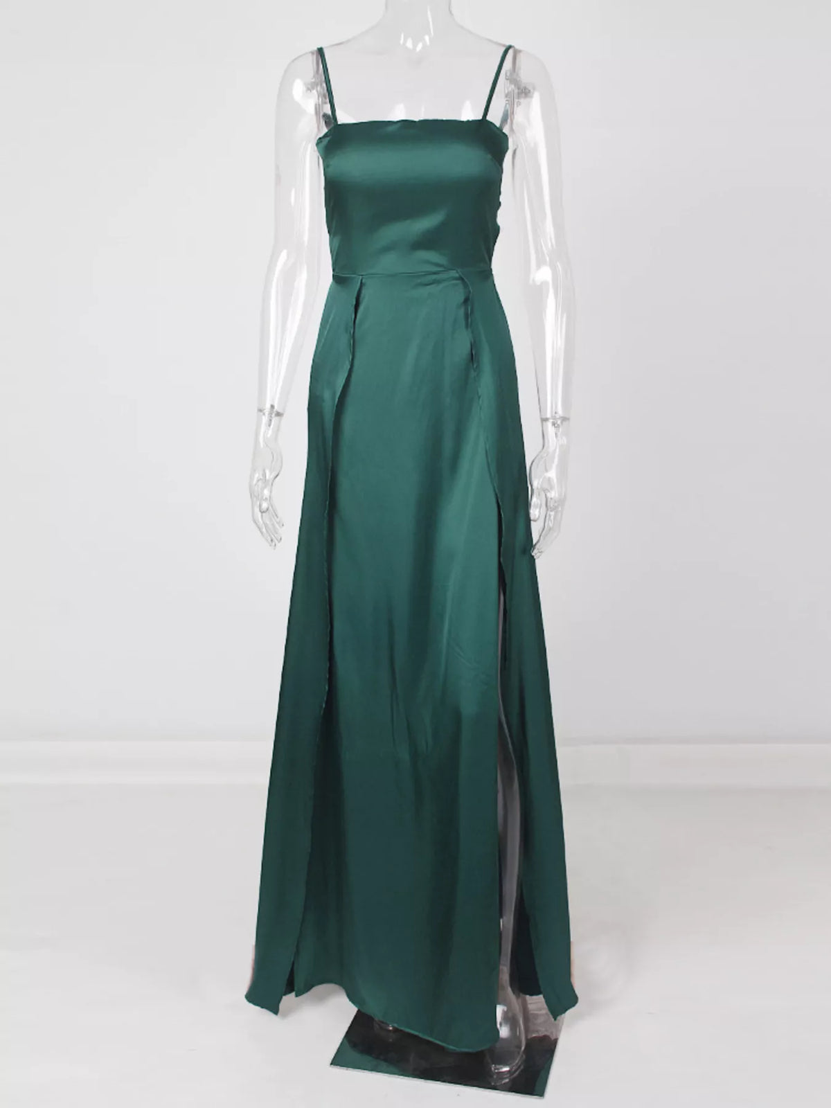 Spaghetti Strap High-Slit Maxi Dress - Lilixa.store