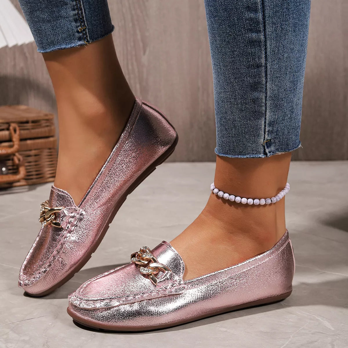 Round Toe Slip-Ons - Lilixa.store