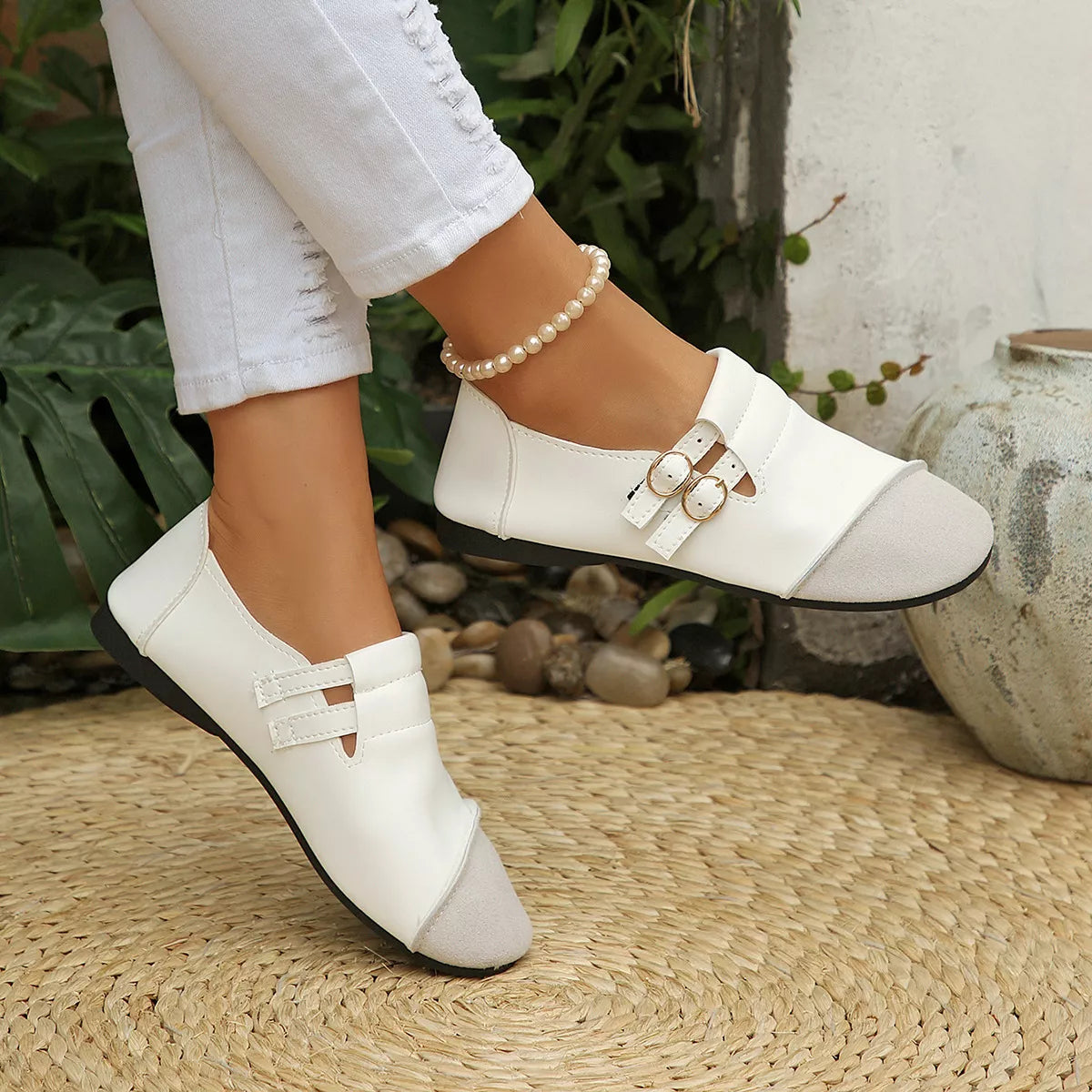 Round Toe Slip-Ons - Lilixa.store