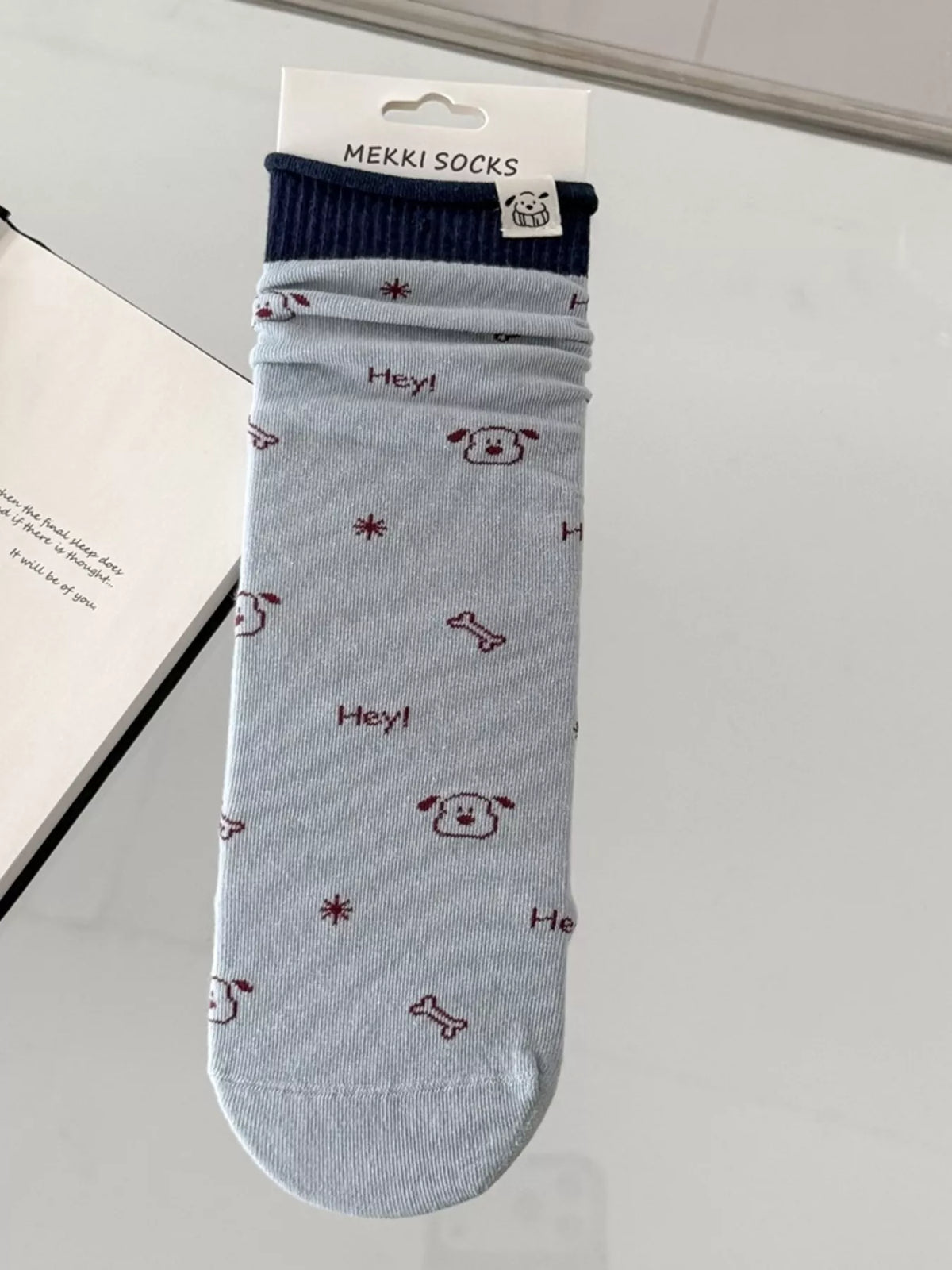 Cartoon Print Cotton Crew Socks - Lilixa.store